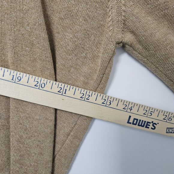 NWT Pro Tour Sweater Men's Medium Tan Mock Neck Cotton 1/4 Zip Golf Preppy - Picture 5 of 7